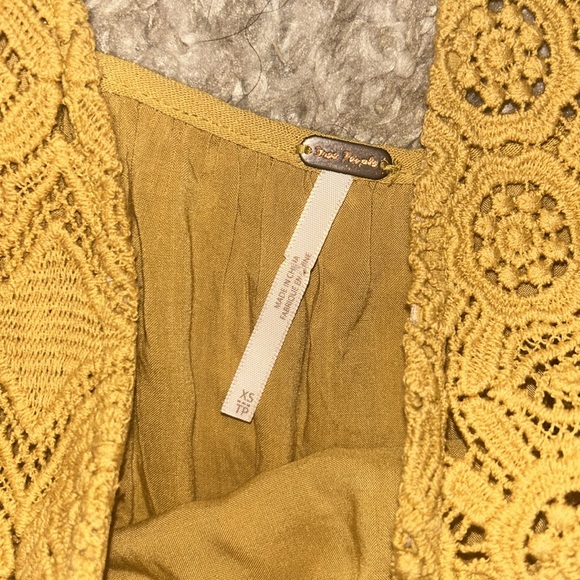 Free People Freya Mini Dress in Hay There Yellow - Picture 8 of 10
